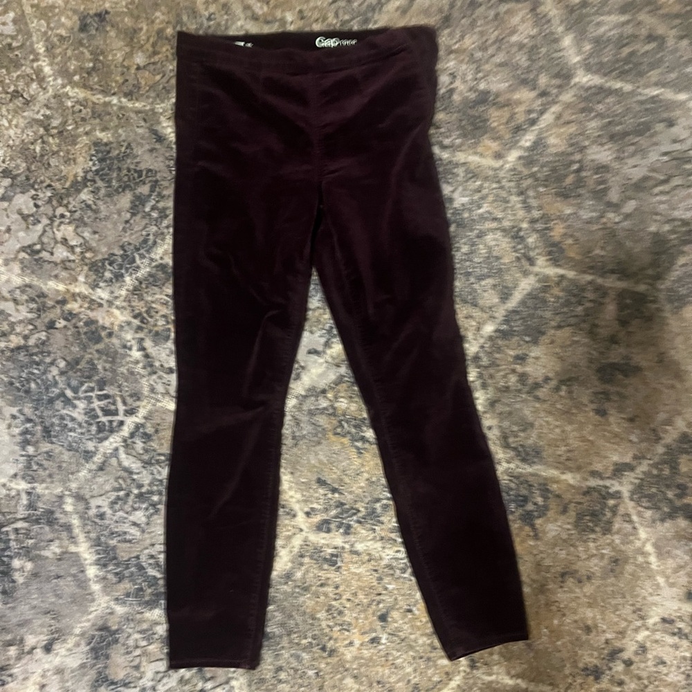 GAP Leggings velvety soft stretchy in deep Burgundy